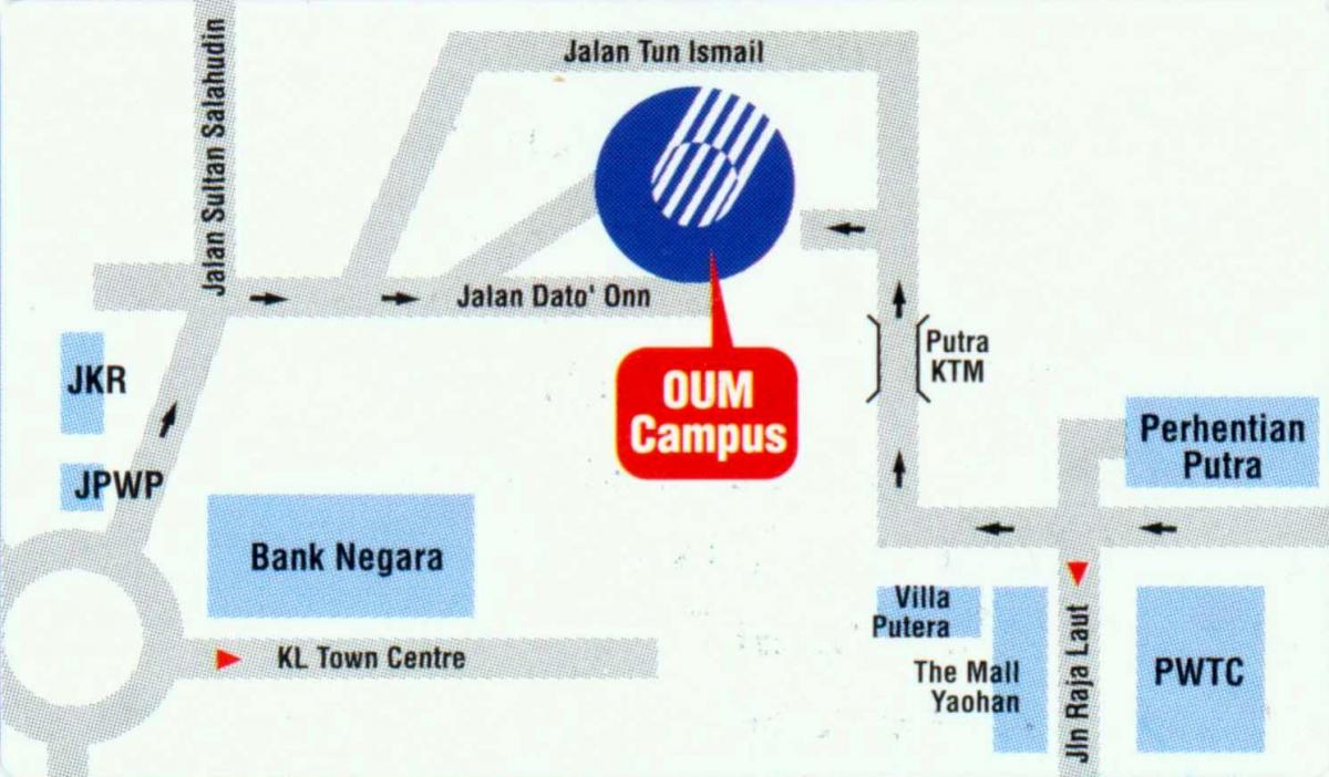 Kaart van de bank negara malaysia locatie