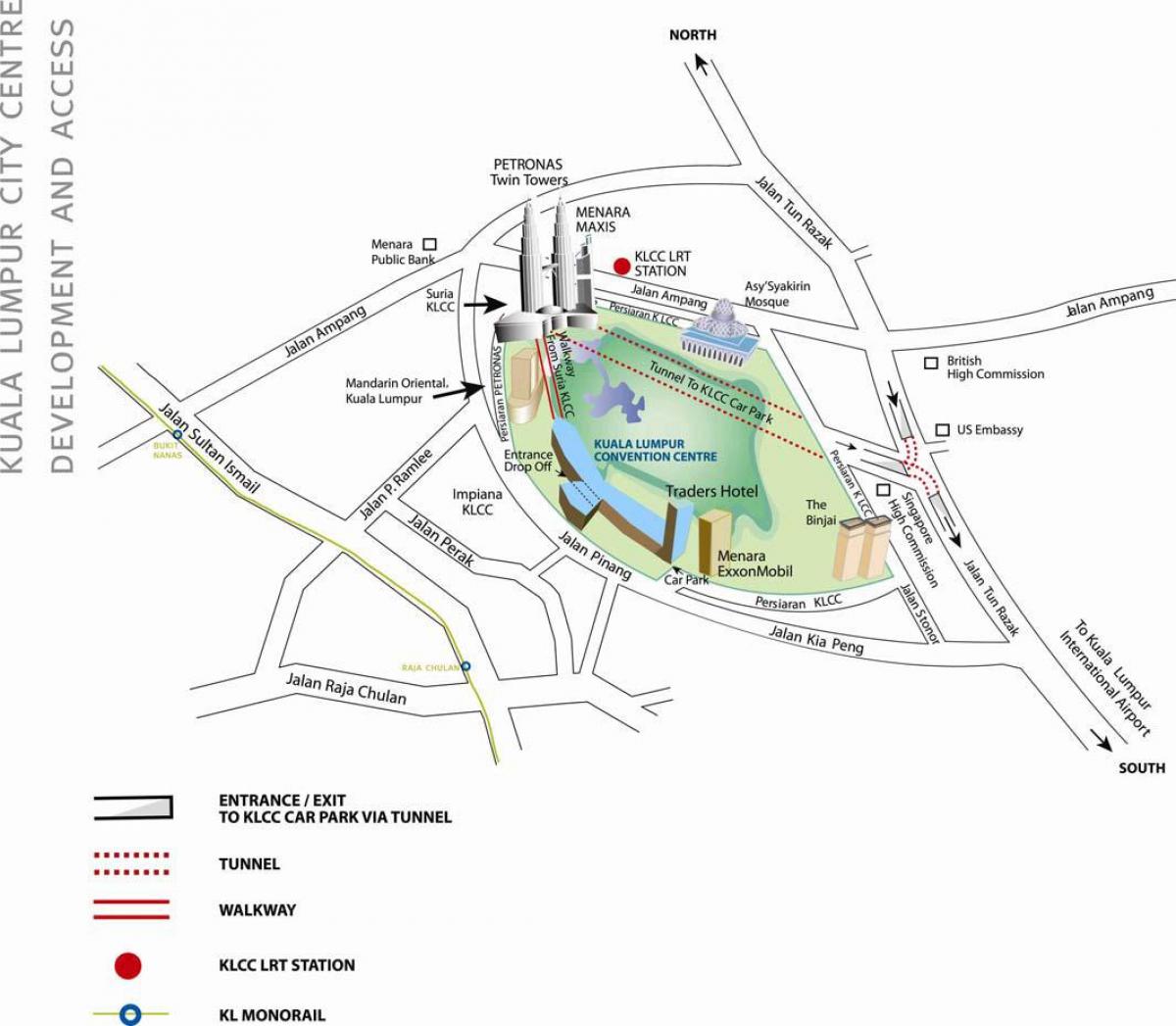 Kaart van kuala lumpur convention centre
