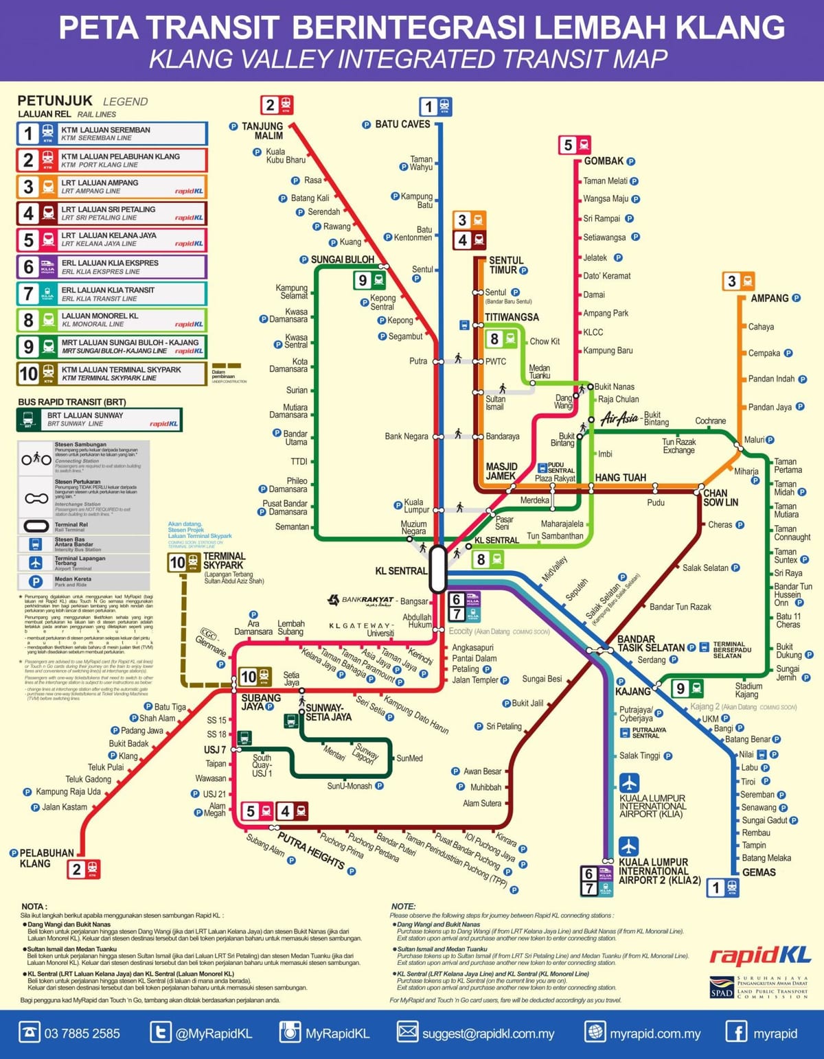 kl mrt route kaart