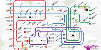 Ga kl city bus route kaart