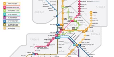 Lrt-kaart maleisië 2016