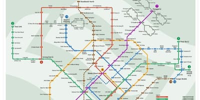 Het Mrt-station kaart van maleisië