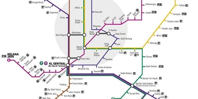 Maleisië nieuwe lrt route kaart
