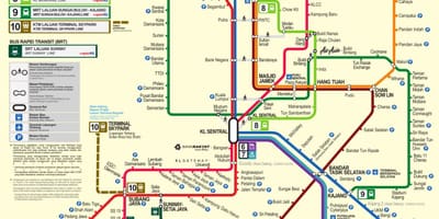 Kl mrt route kaart