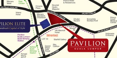 Kaart van pavilion kl