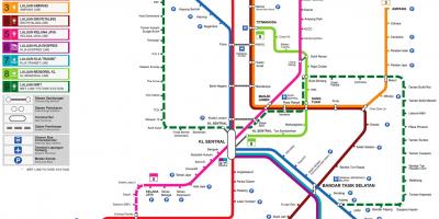 Maleisië treinstation kaart